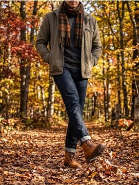 Call It Spring Cognac Ankle Boot-Sz mens 7 Women-9- !​​​​🍂​